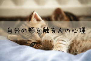 自分の頬を触る人の心理・12つのポイント